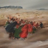 Painting showing the Long Walk.